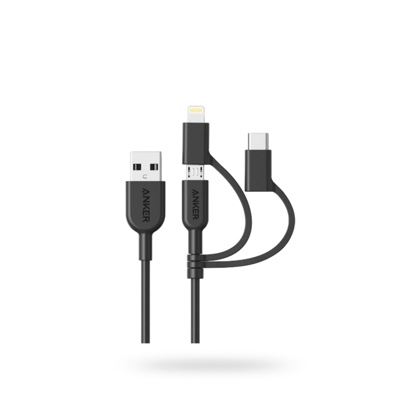 Anker Powerline II USB-A to 3 in 1 Charging Cable (A8436H12)