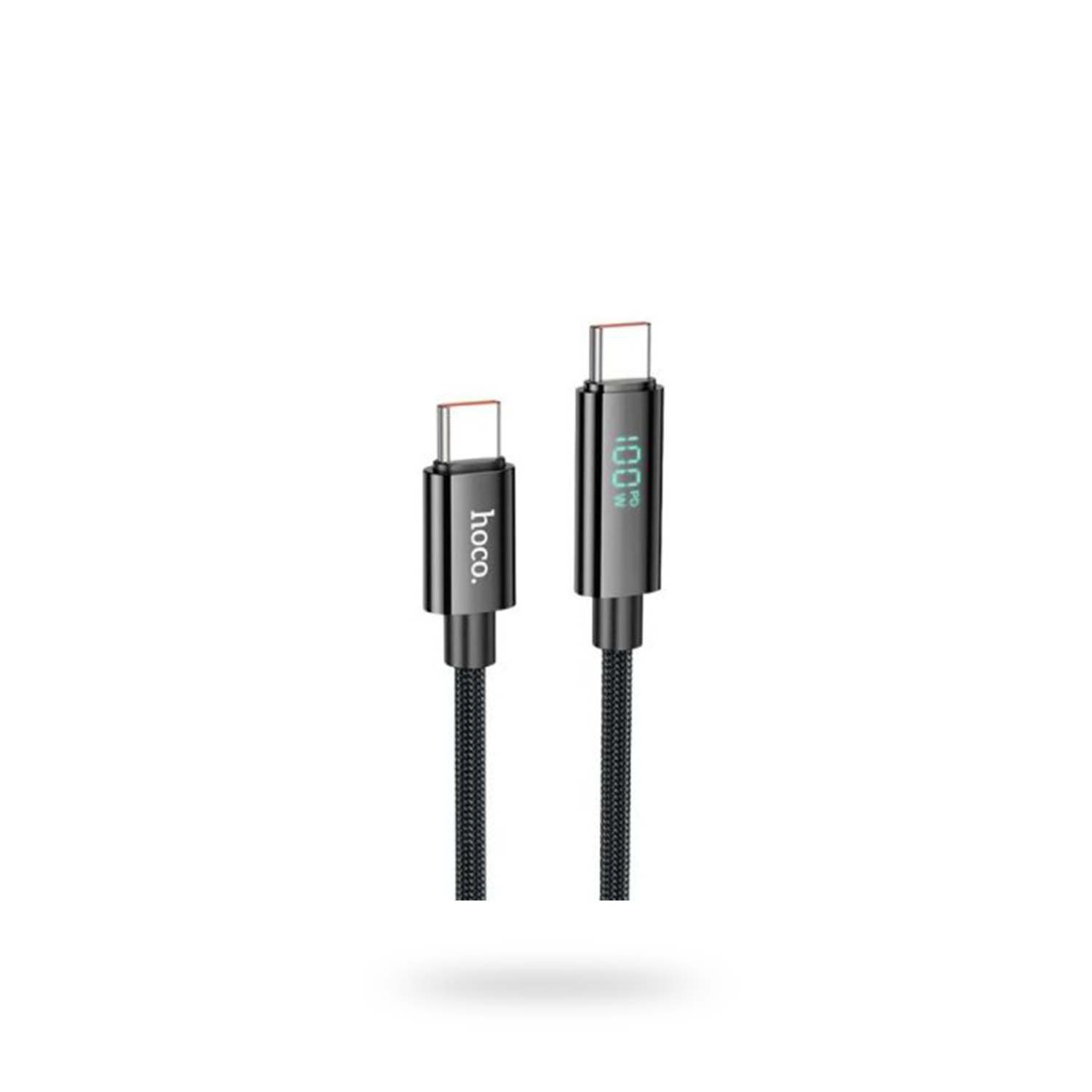 Hoco U125 Benefit 5A Type-C Charging Data Cable With Display
