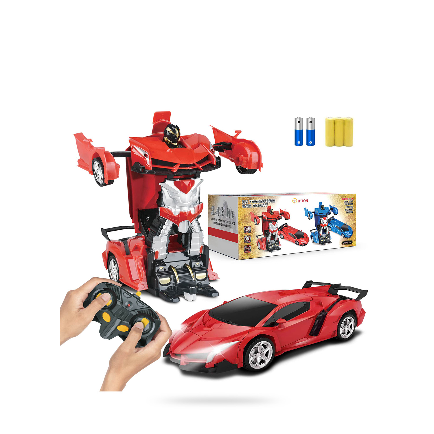 TETON Transform Robot Car - Red - THUMBNAIL